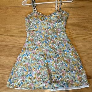 mini floral dress from zara.